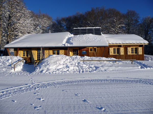 Le refuge du chioula au coeur des piste de l'Espace Nordique